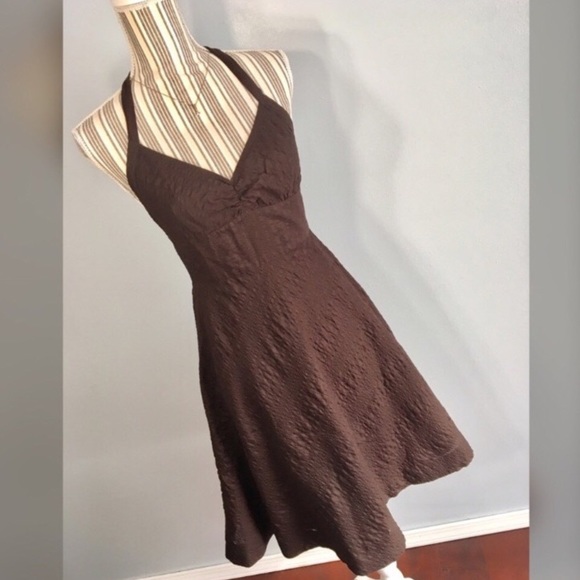 J. Crew Dresses & Skirts - J.Crew | Brown Textured Halter Midi Dress